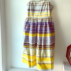 Maeve by Anthropologie blue and yellow dress
